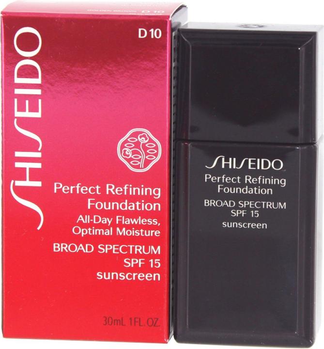 Image du produit Shiseido Fond de teint liquide Perfect Refining D10 Golden Brown 30ml SPF15 (D10 Marron doré)
