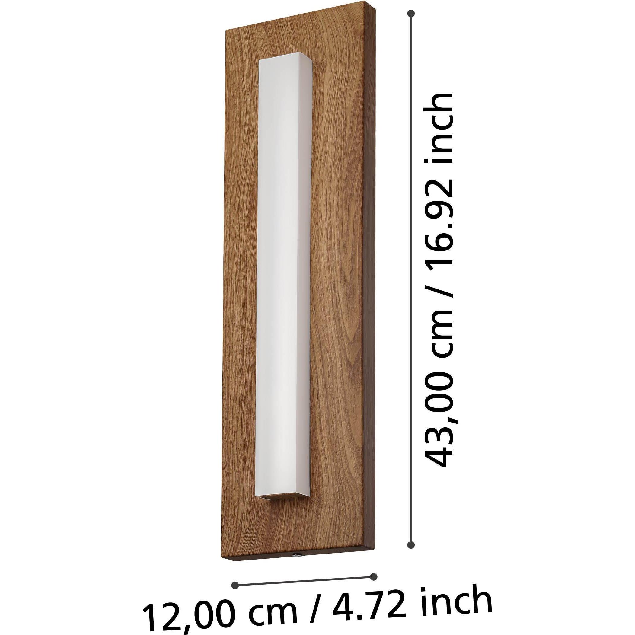 Thumbnail - EGLO, Wandleuchte + Deckenleuchte, 900679 BITETTO LED Aussen-Wand-/Deckenleuchte 7W Braun Weiss Warmweiss IP44 (770 lm)