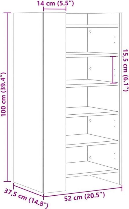 Immagine prodotto vidaXL Schuhschrank