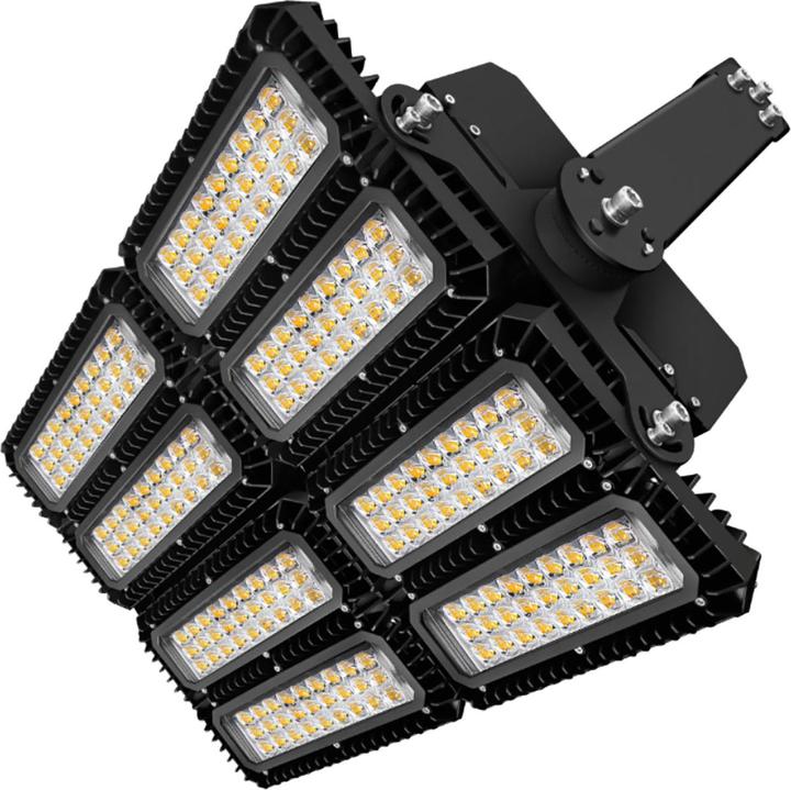 Actual product image Isoled LED floodlight 900W, 130x40° asymmetrical, variable, DALI dimmable, neutral white, IP66 (ext. Tra (IP66)