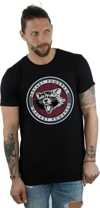Actual product image Mens Guardians Of The Galaxy Rocket Powered T-Shirt (S)