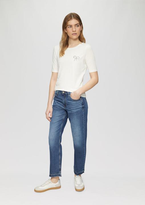Produktbild S.Oliver Jeans-Hose Cropped Jeans / Regular Fit / Mid Rise / Straight Leg / mit Saumdetails (38)