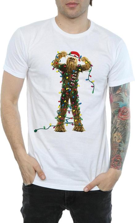 Produktbild Star Wars Chewbacca Christmas Lights TShirt (3XL)