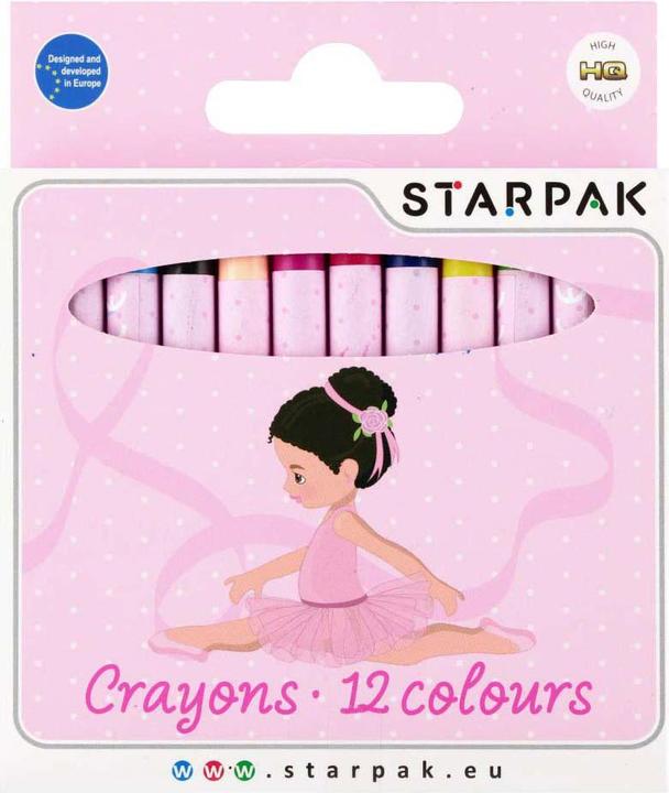 Image du produit Starpak Crayons de cire 12 couleurs Ballerina (12x)