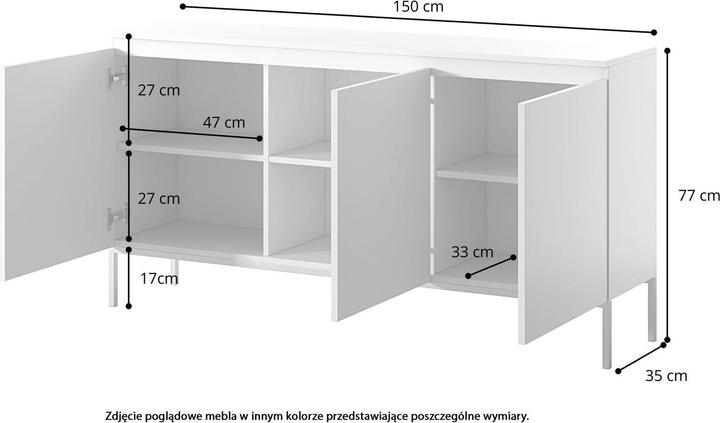 Produktbild Selsey Bemmi (150 x 35 x 77 cm)