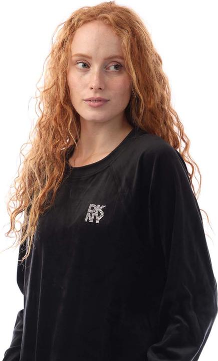 Produktbild DKNY Sweatshirt Rundhalsausschnitt Velours (S)