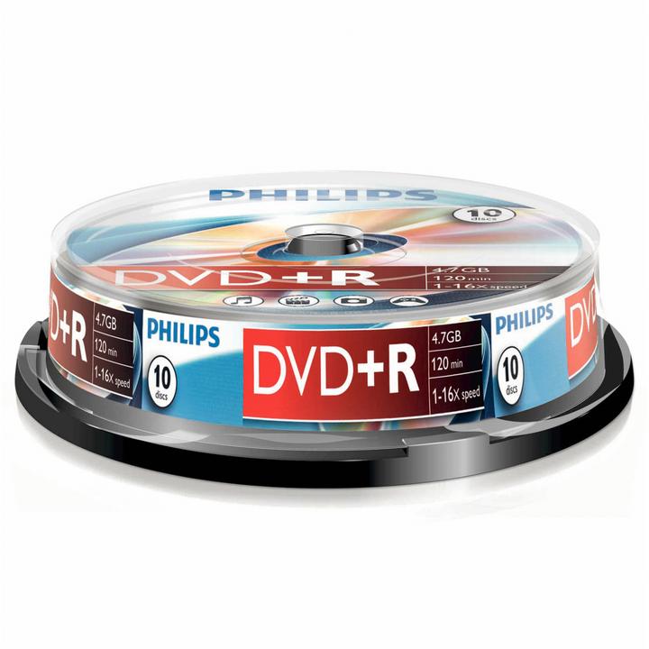 Immagine prodotto Philips 1x10 DVD+R 4.7GB 16x SP (10x)