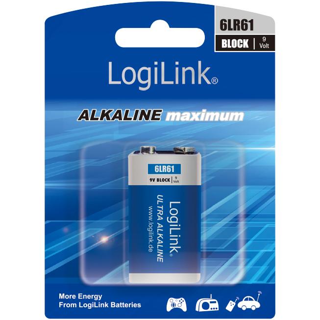 Thumbnail - LogiLink Ultra Power (1 Stk., 9V Block, 480 mAh), Batterien + Akkus