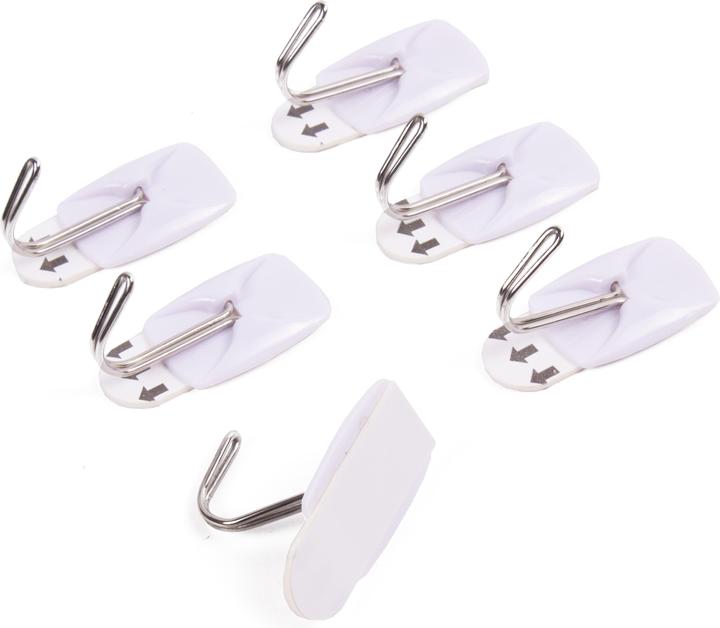 Produktbild Benson Haken selbstklebend abnehmbar 6 Stück 2,1 x 3 cm