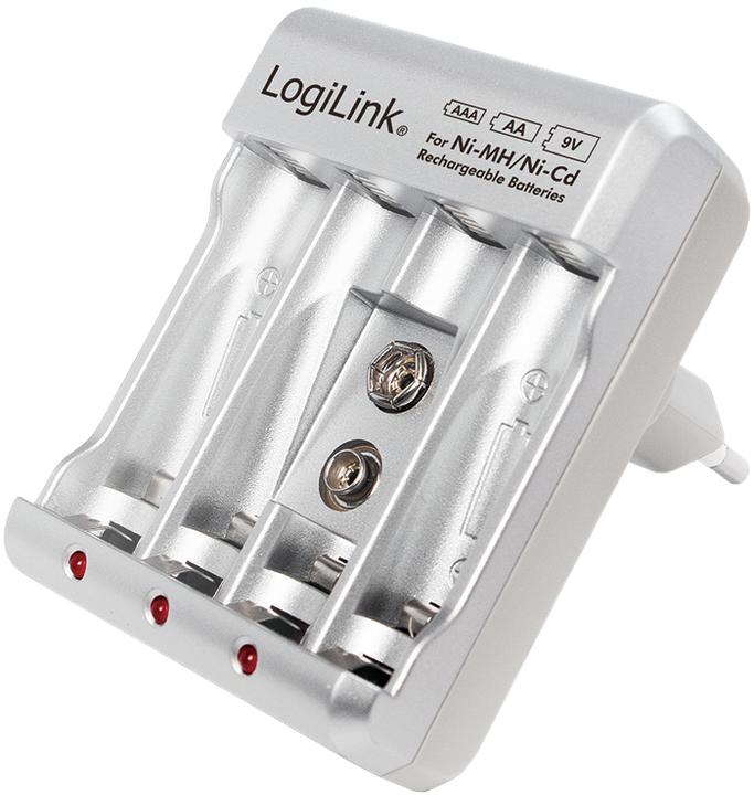 Immagine prodotto LogiLink Caricabatterie (1 pz., 9V Block, AAA, AA, Caricabatterie senza batteria)