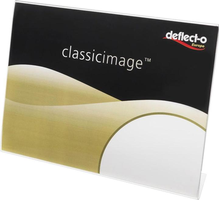 Actual product image Deflecto Classic Image Slanted Sign Holder, A7 landscape (A7)