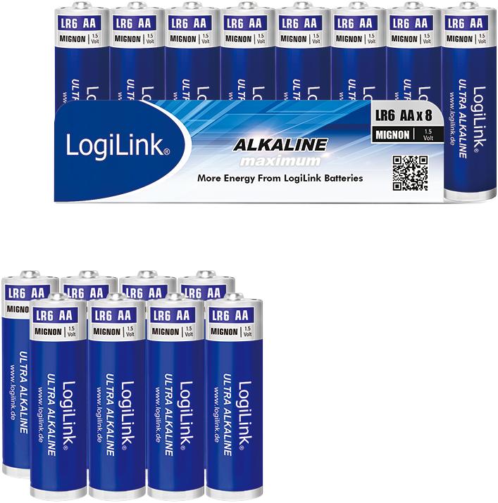 Actual product image LogiLink Ultra Power (8 pcs., AA, 1700 mAh)
