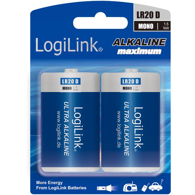 Thumbnail - LogiLink Ultra Power (2 Stk., D, 10200 mAh), Batterien + Akkus