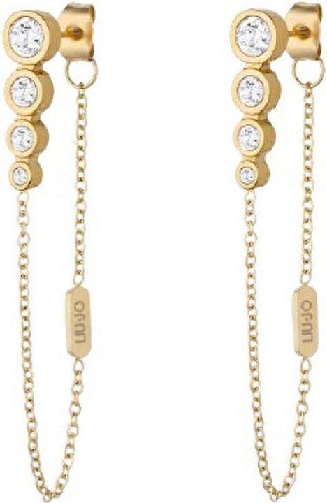 Immagine prodotto Liu Jo - Charming gold-plated earrings with pendant chains LJ2995
