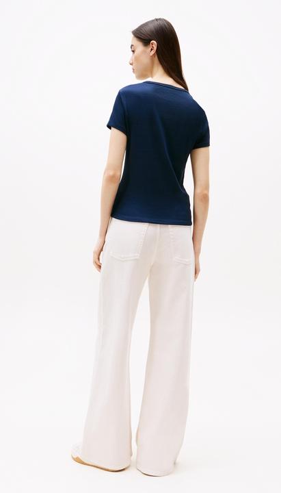 Actual product image Tommy Jeans Tjw Slim Essential Rib Ss Ext (M)