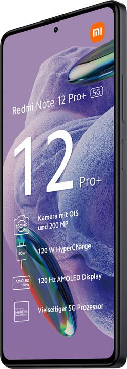 Image du produit Xiaomi Redmi Note 12 Pro+ (256 Go, Midnight Black, 6.67", Double SIM, 5G)