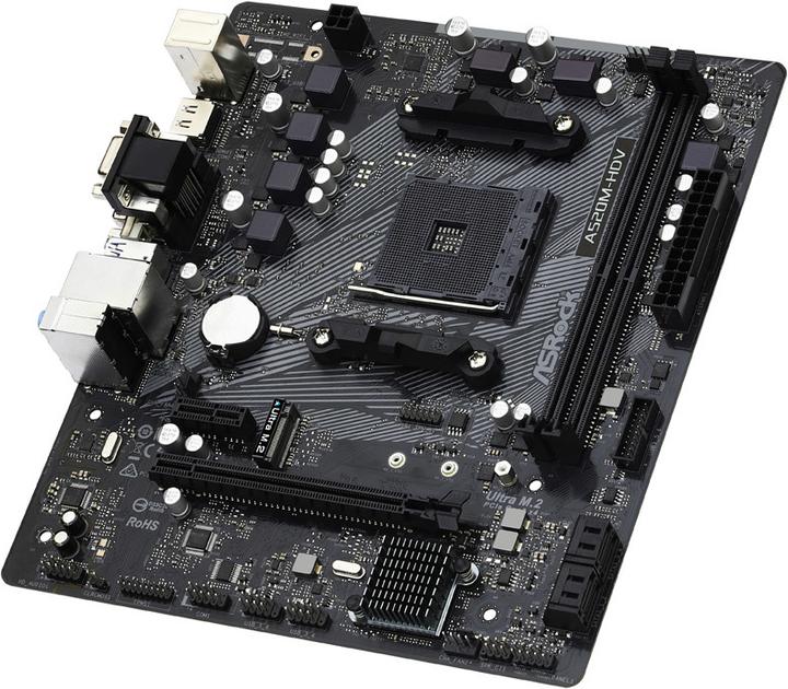 Productafbeelding AsRock A520M-HDV (AM4, AMD A520, mATX)