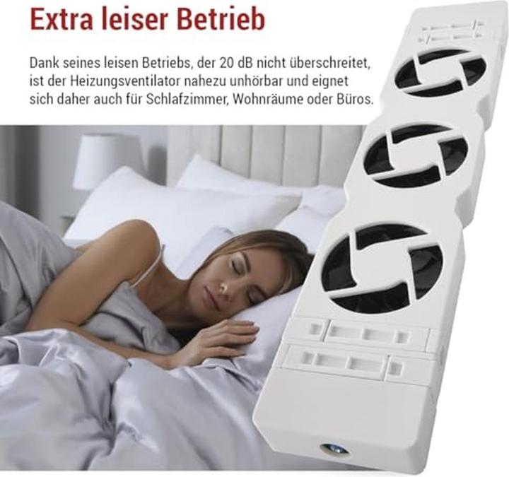 Produktbild Emos Heizkörperventilator DUO, weiss