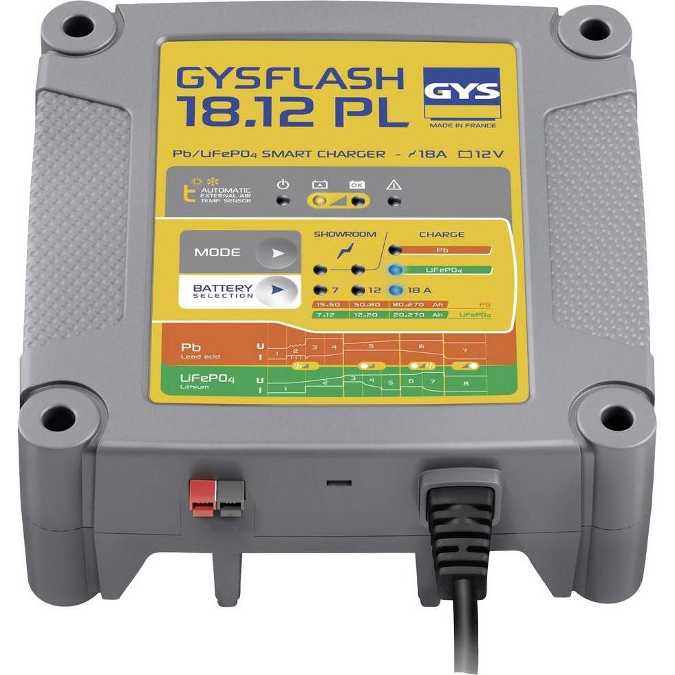 GYS, Batterieladegerät, GYSFLASH 18.12 PL 026926 Automatikladegerät 12 V 18 A (12V, 18 A)