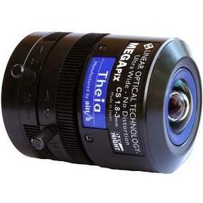 Theia 1.8-3mm F1.8 CS DC iris, Objektiv, Schwarz
