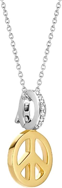 Immagine prodotto Ti Sento Milano Collana e pendente Peace placcato oro 6803SY (Argento 925, 45 cm)