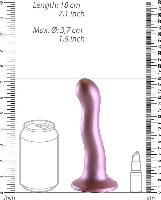 Produktbild Ouch! Ultra Soft Silicone Curvy G-Spot Dildo - 7" / 17 cm