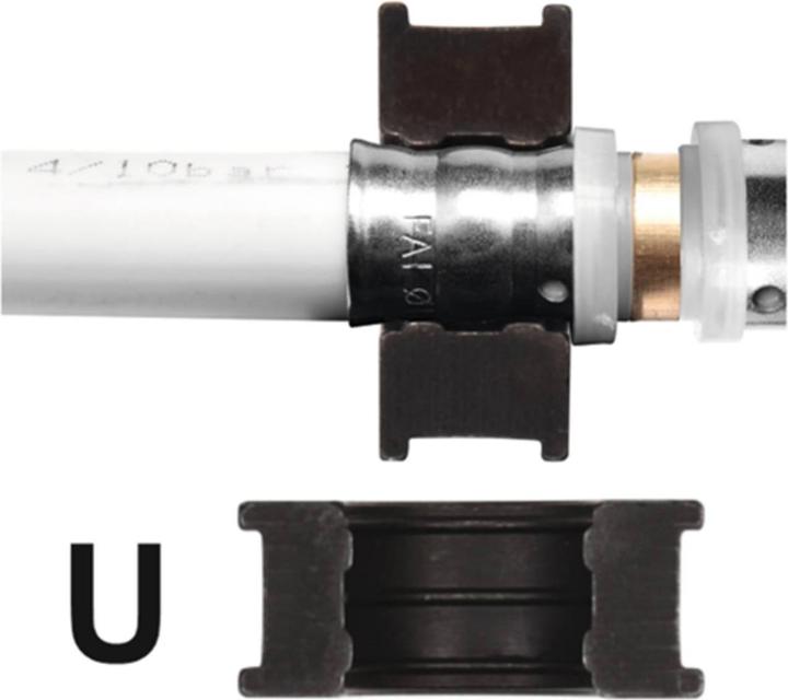 Produktbild Yato Profi Rohrpresszange 4-teilig, für Verbundrohre PE RT PEX Al PEX PEX-AI-PEX Aluminium, 16-26 mm (420 mm)