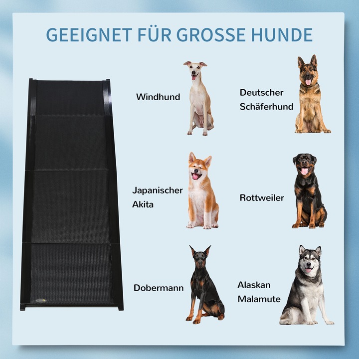 Image du produit PawHut Rampe pour animaux domestiques pliable avec poignée (Chien, Pliable)