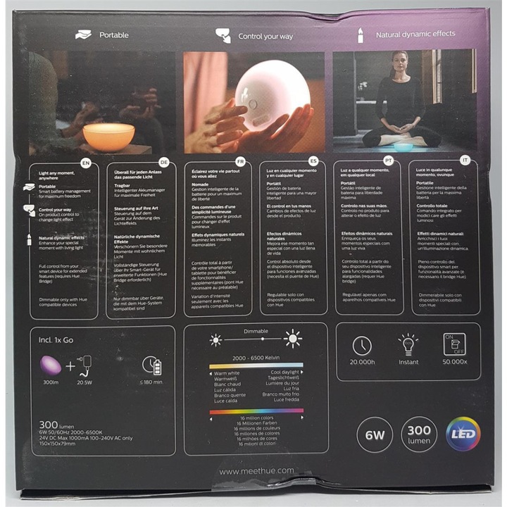 Actual product image Philips Hue Go Base (300 lm)