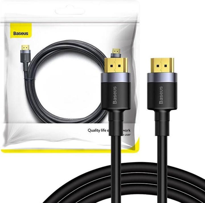 Produktbild Baseus Cafule 4KHDMI Male To 4KHDMI Male Adapter Cable 1m Black (1 m, HDMI, 2.0)
