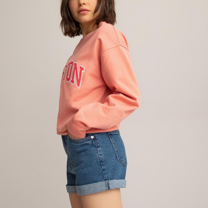 Image du produit La Redoute Collections Short en jean taille haute