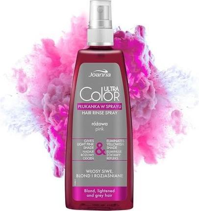 Produktbild Joanna Ultra Color System Hair Rinse Spray Pink Spray Rinse Giving Pink Shade Pink 150Ml (150 ml)