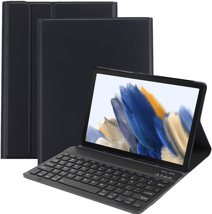 Produktbild Cazy Tastatur Hülle Kompatibel mit Samsung Galaxy Tab A8 - Schutz Etui mit magnetisch Abnehmbarer (Eng. Int., Galaxy Tab A8)