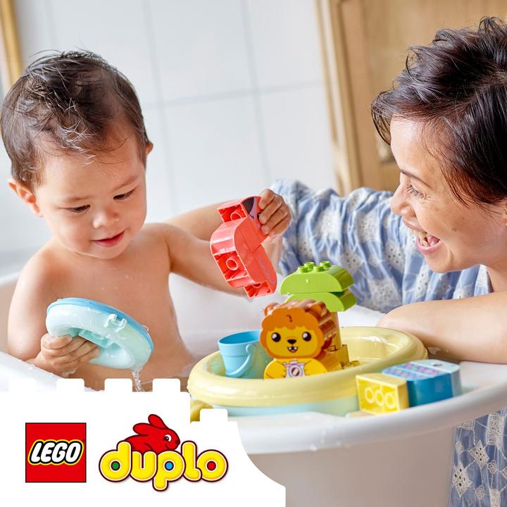 Produktbild LEGO Badewannenspass: Schwimmende Tierinsel (10966)