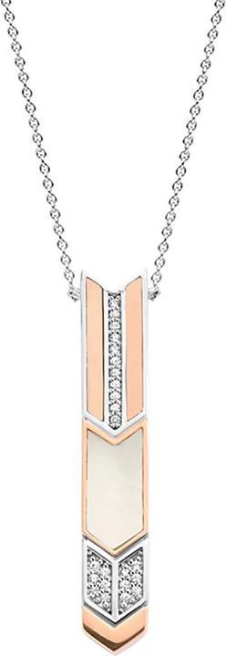 Produktbild Ti Sento Milano Collier Pfeil bicolor mit Perlmutt und Zirkonia 3954MW/42 (925 Sterling Silber, 48 cm)