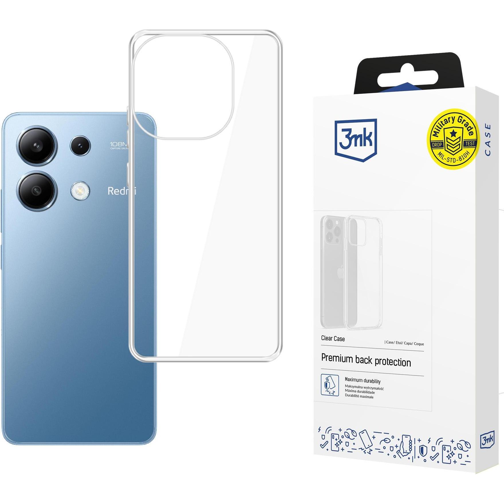 3Mk Trasparente Custodia Per Xiaomi Redmi Note 13 (Xiaomi Redmi Note 13), Cover Smartphone,