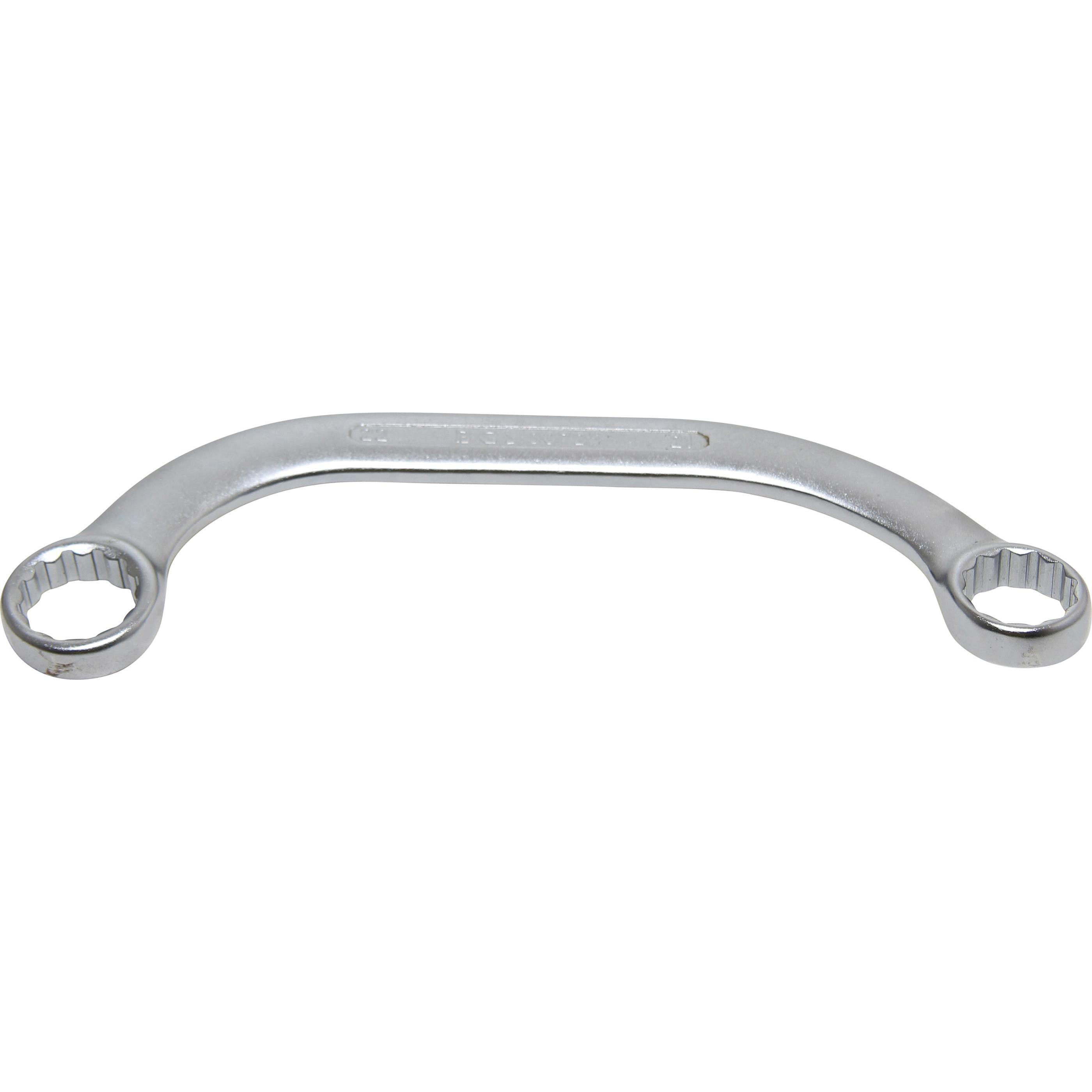 BGS, Schraubenschlüssel, C-Form Doppel-Ringschlüssel Zwölfkant SW 21 x 22 mm (22 mm, 21 mm)