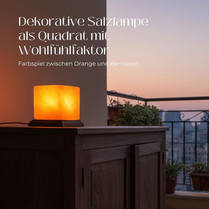 Produktbild Hermex Himalya-Salzlampe Salzkristalllampe Kristallsalzleuchte Dekotischlampe (E14)