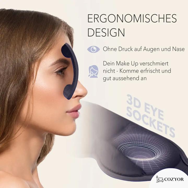 Immagine prodotto Cozyor Maschera per dormire e tappi per le orecchie (Maschera sonno)