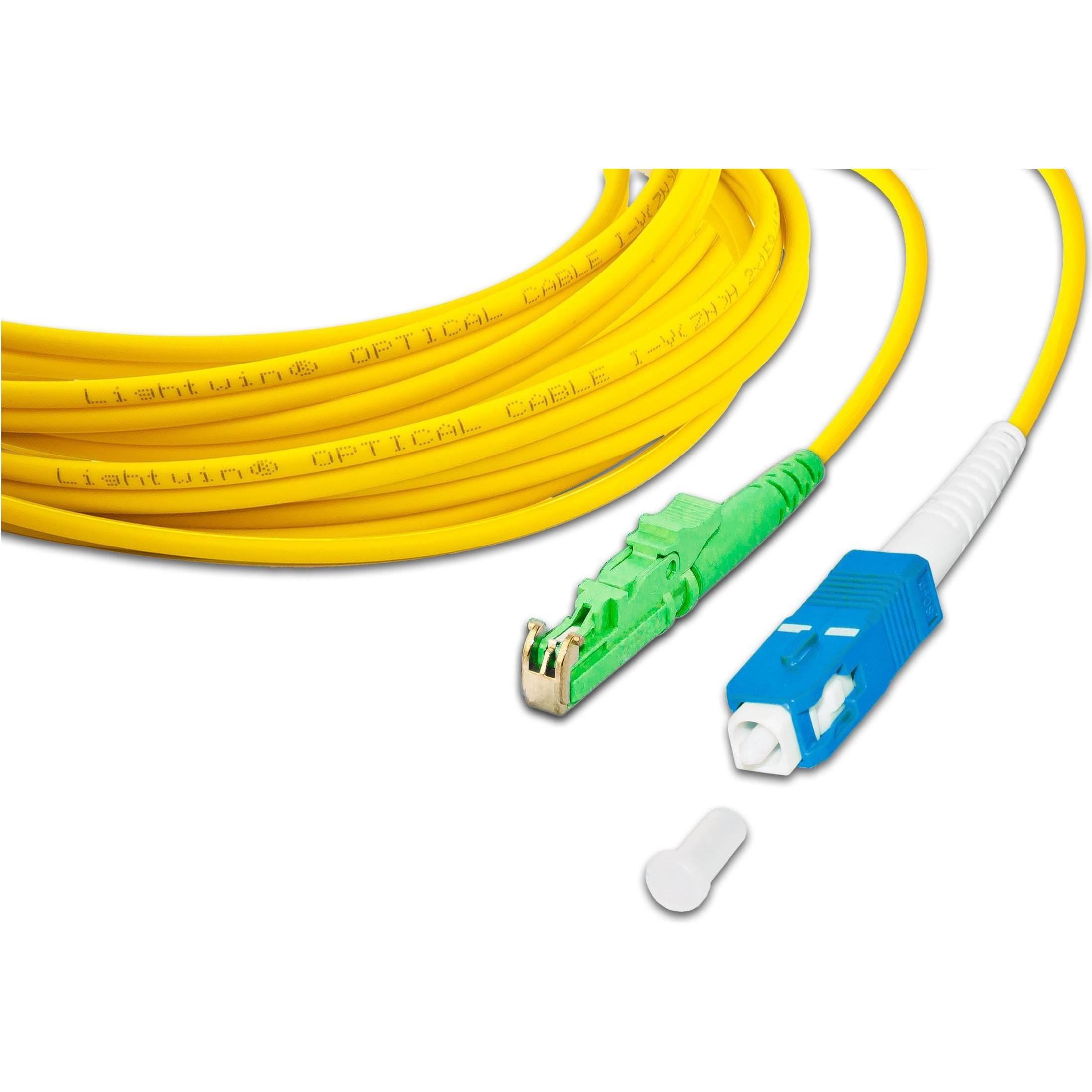 Thumbnail - Lightwin LWL-Patchkabel LSH/APC-SC, Singlemode, Simplex, 5m (CAT6, 5 m), Netzwerkkabel