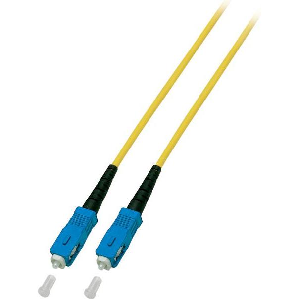 EFB Elektronik Simplex Jumper SC/SC, 9/125µ, 1 Meter, ECOFIBER, LSZH (U/FTP, CAT6, 1 m), Netzwerkkabel