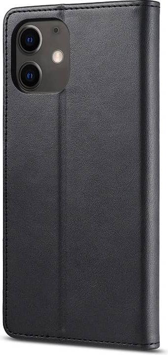Immagine prodotto LC.Imeeke iPhone 12 Pro Max - Custodia a portafoglio con 3 slot per carte e chiusura magnetica, nera (Apple iPhone 12 Pro Max)