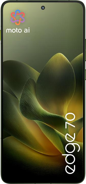 Actual product image Motorola edge 70 (512 GB, Green, Pantone Bronze Green, 6.70", Dual SIM, 5G)