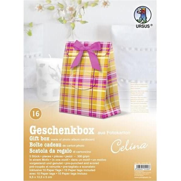 Thumbnail - Ursus, Geschenkverpackung, Geschenkbox Celina 9,5x12,5x5cm VE=5 Stück Motiv: 16 (Geschenkbox, 5 x)