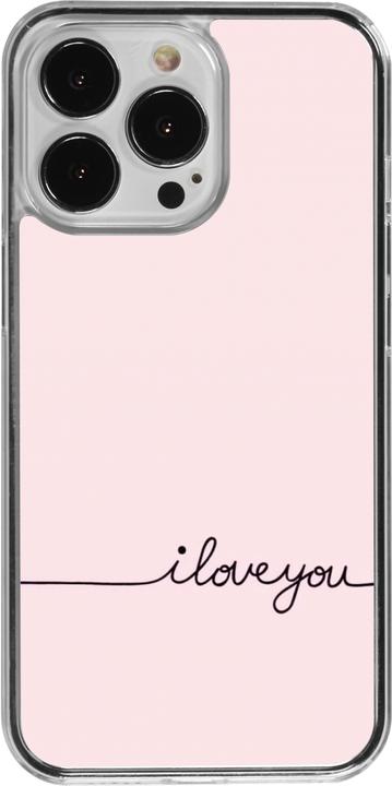 Image du produit PhoneLook Coque transparent Valentine 2023 i love you writing (Apple iPhone 13 Pro)