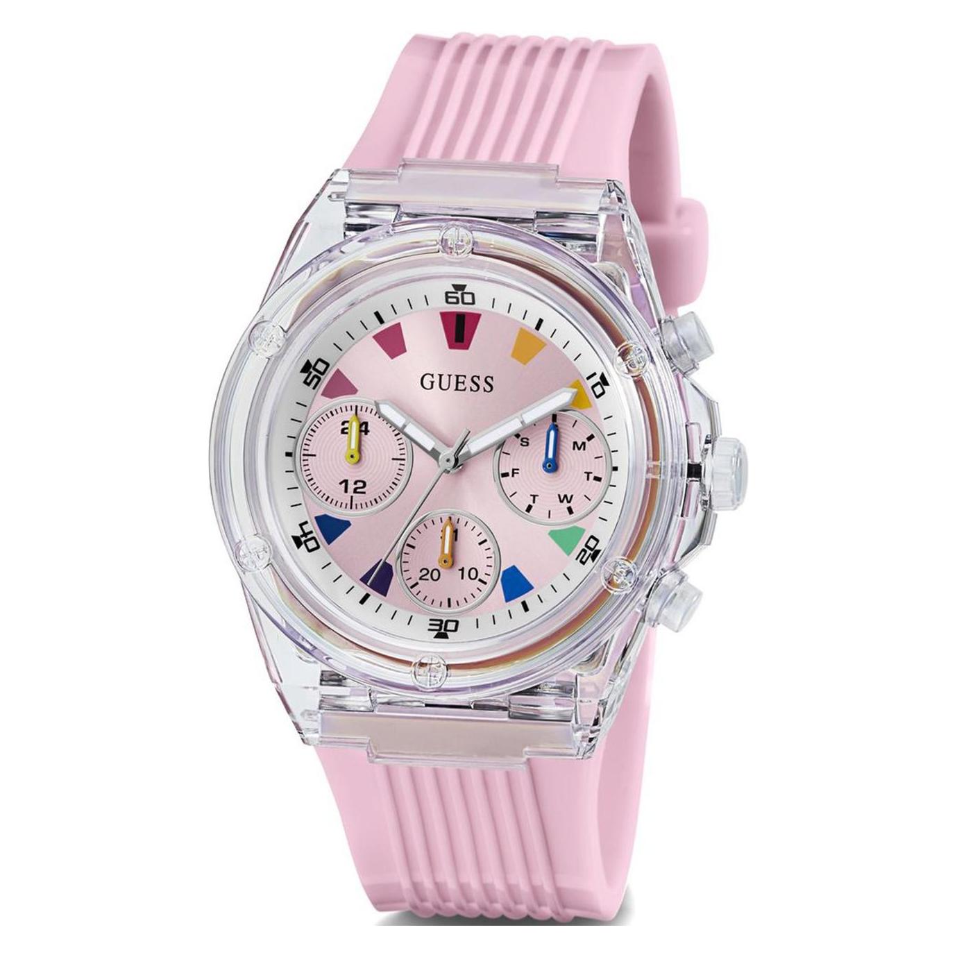 Guess, Horloge, Ratet Athena Pink GW0438L7 - Dameshorloge - 39 Mm, Roze, (39 mm)