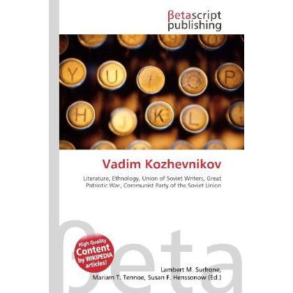 Vadim Kozhevnikov, Fachbücher von Lambert M. Surhone, Miriam T. Timpledon, Susan F. Marseken