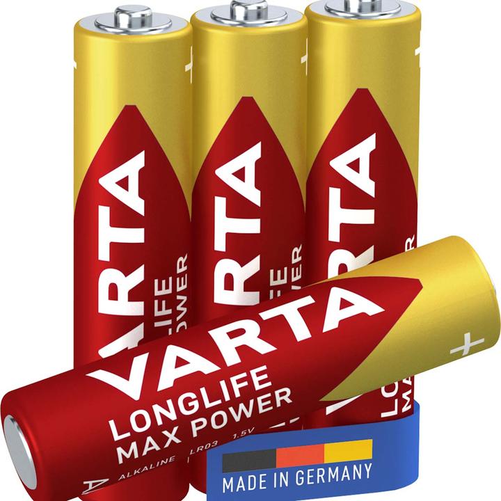 Productafbeelding Varta LONGLIFE Max Power (4 Pcs., AAA, 1280 mAh)