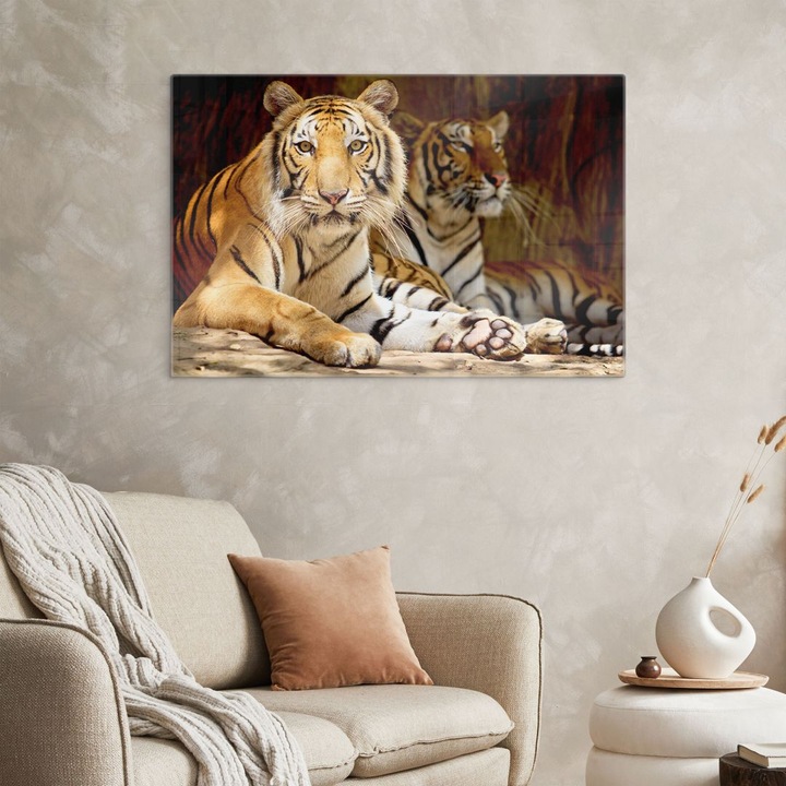 Produktbild Trenddeko Zwei Königstiger (60 x 40 cm)