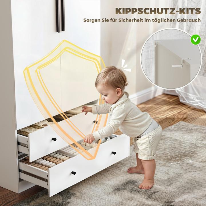Actual product image Homcom Kleiderschrank (79 x 43 x 180 cm)
